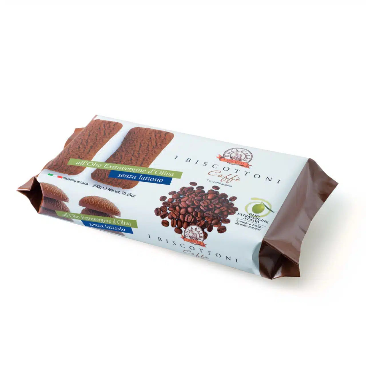 BISCOTTONI ALL’OLIO EVO E CAFFE’ ARABICA SENZA LATTOSIO 290 G