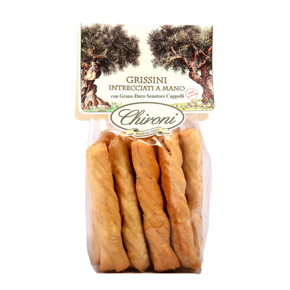 GRISSINI ALL'OLIO DI OLIVA CHIRONI  FATTI A MANO 200 GR