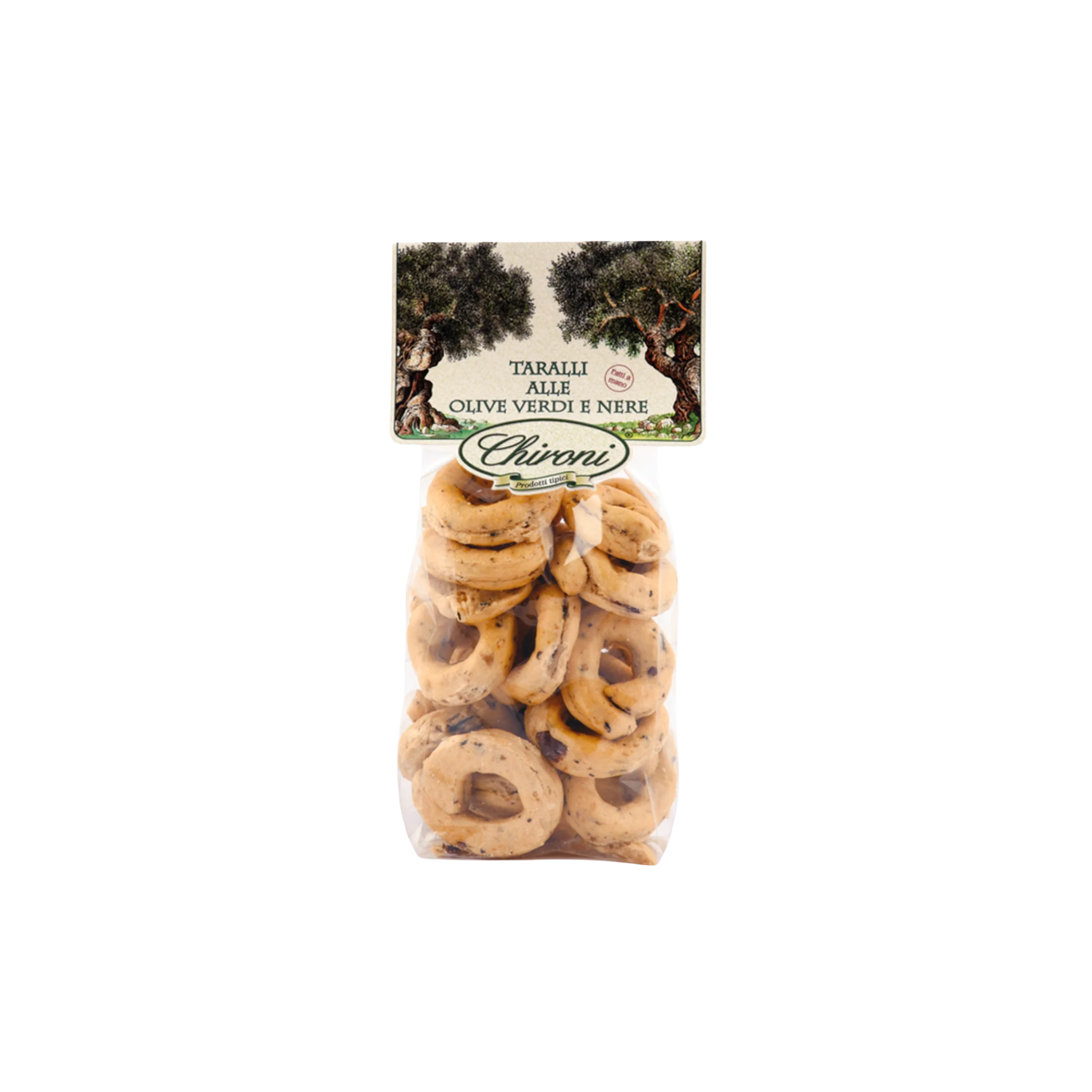 Taralli olive verdi e nere  Chironi200g