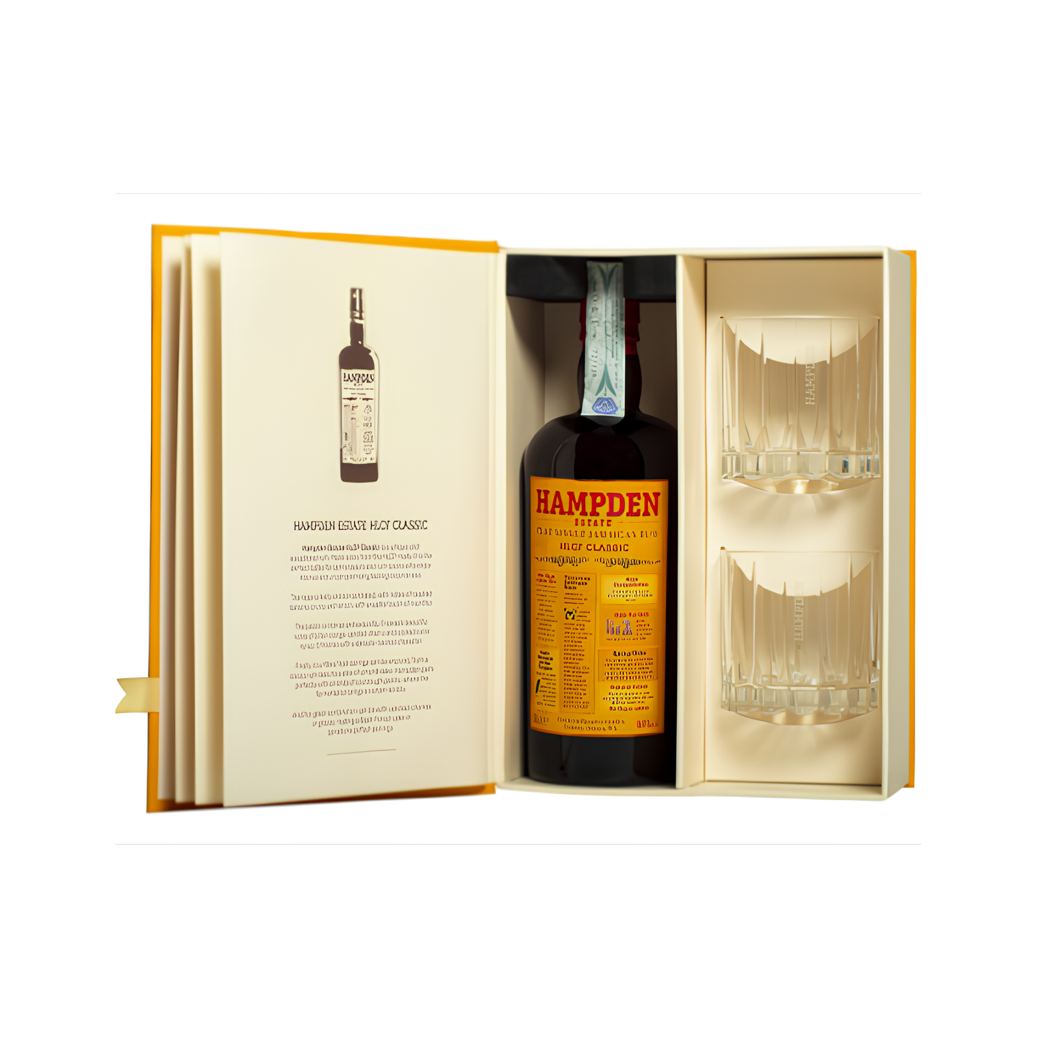 Hampden Estate HLCF Classic Overproof 70cl (Coffret 2 Bicchieri)
