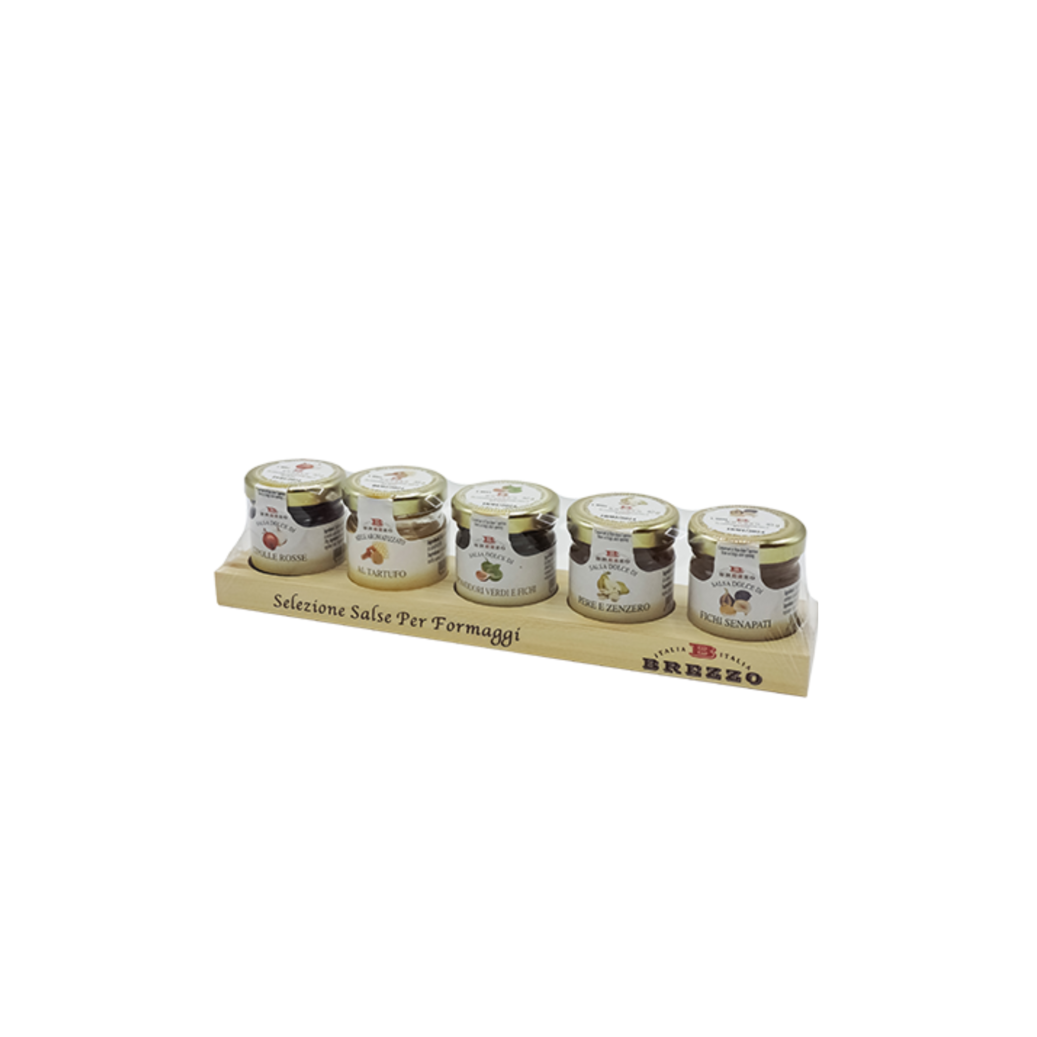 Apicoltura Brezzo Astuccio Legno 5 Salse per Formaggi 198g