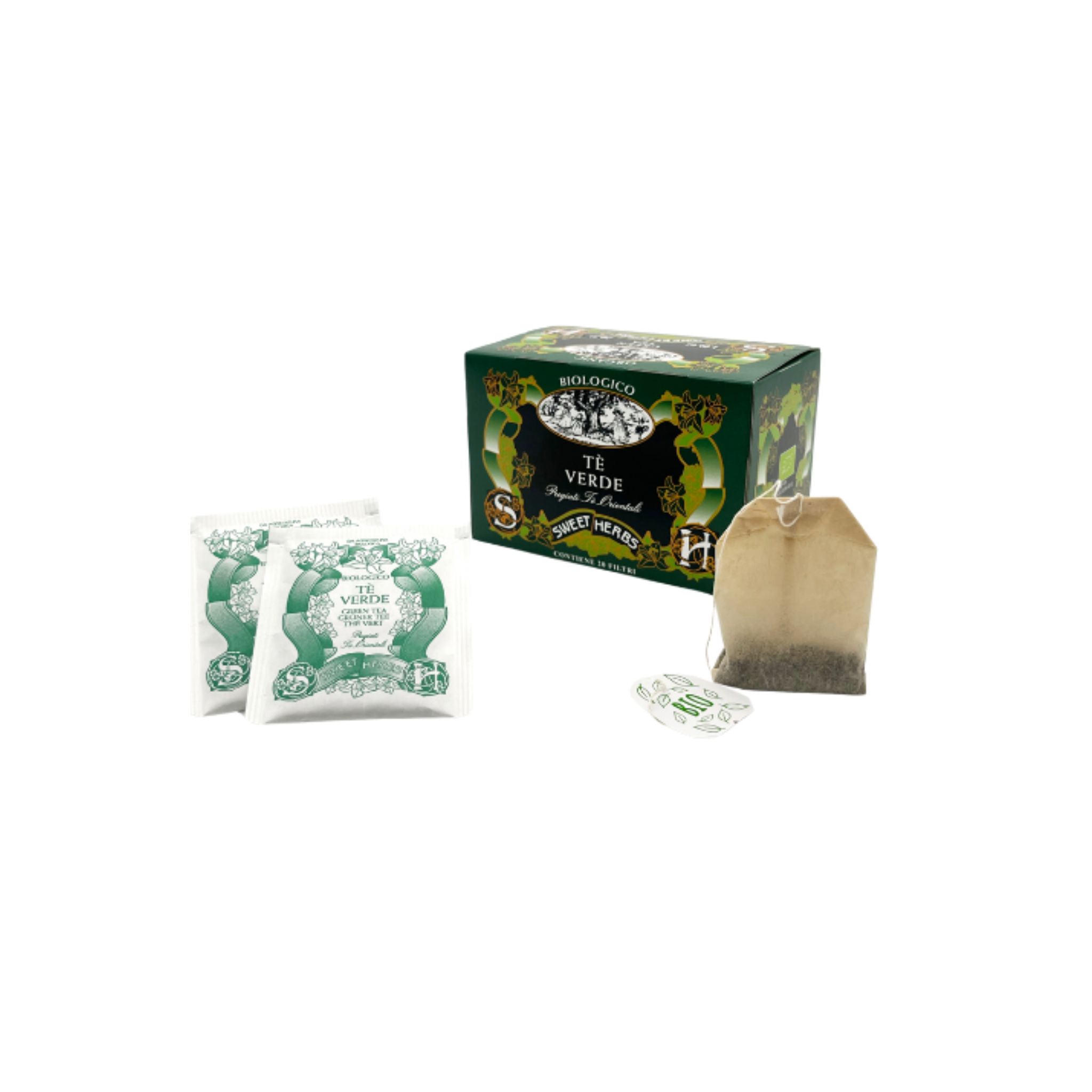 Apicoltura Brezzo Tè Verde Bio 20 filtri