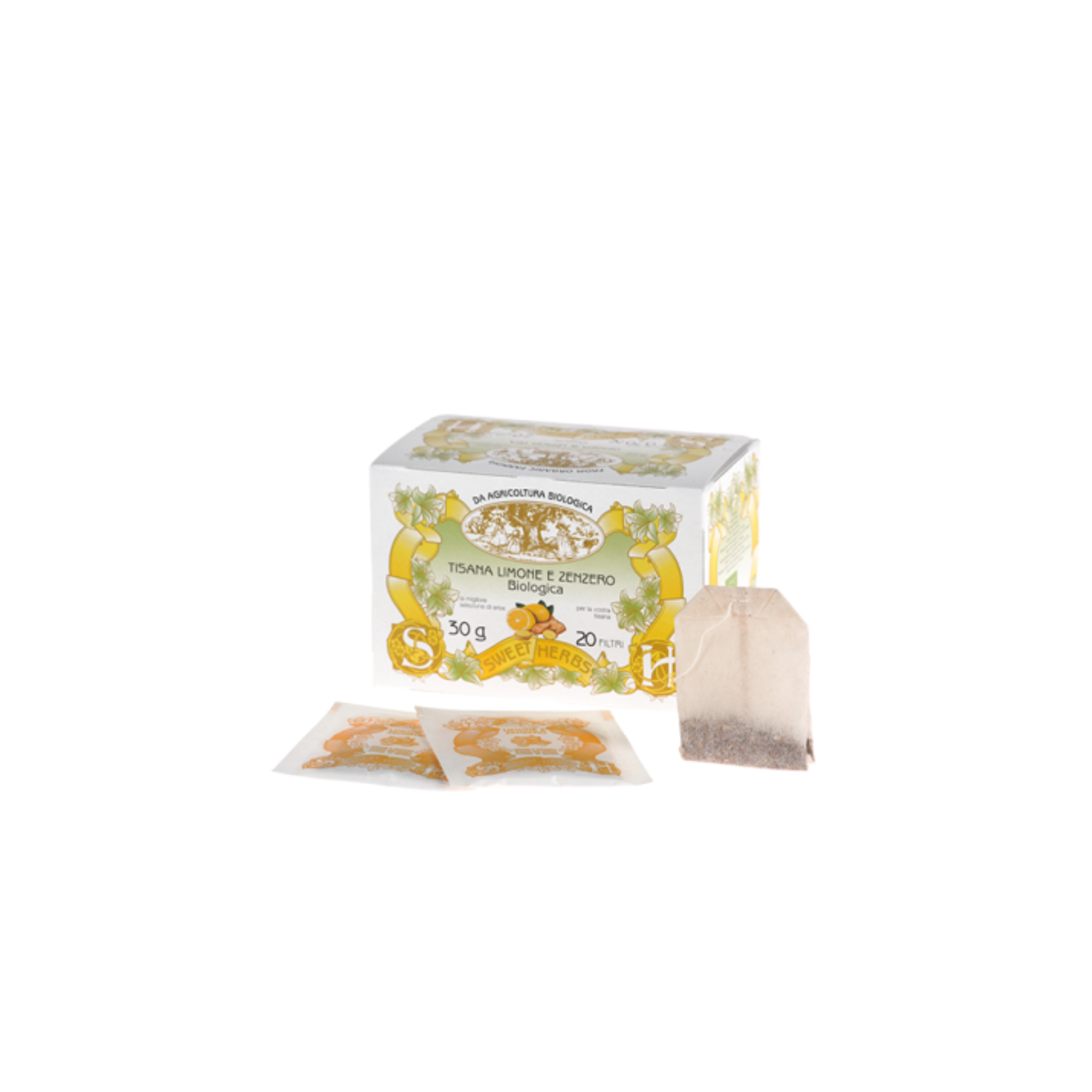Apicoltura Brezzo Tisana Bio Limone e Zenzero 20 filtri