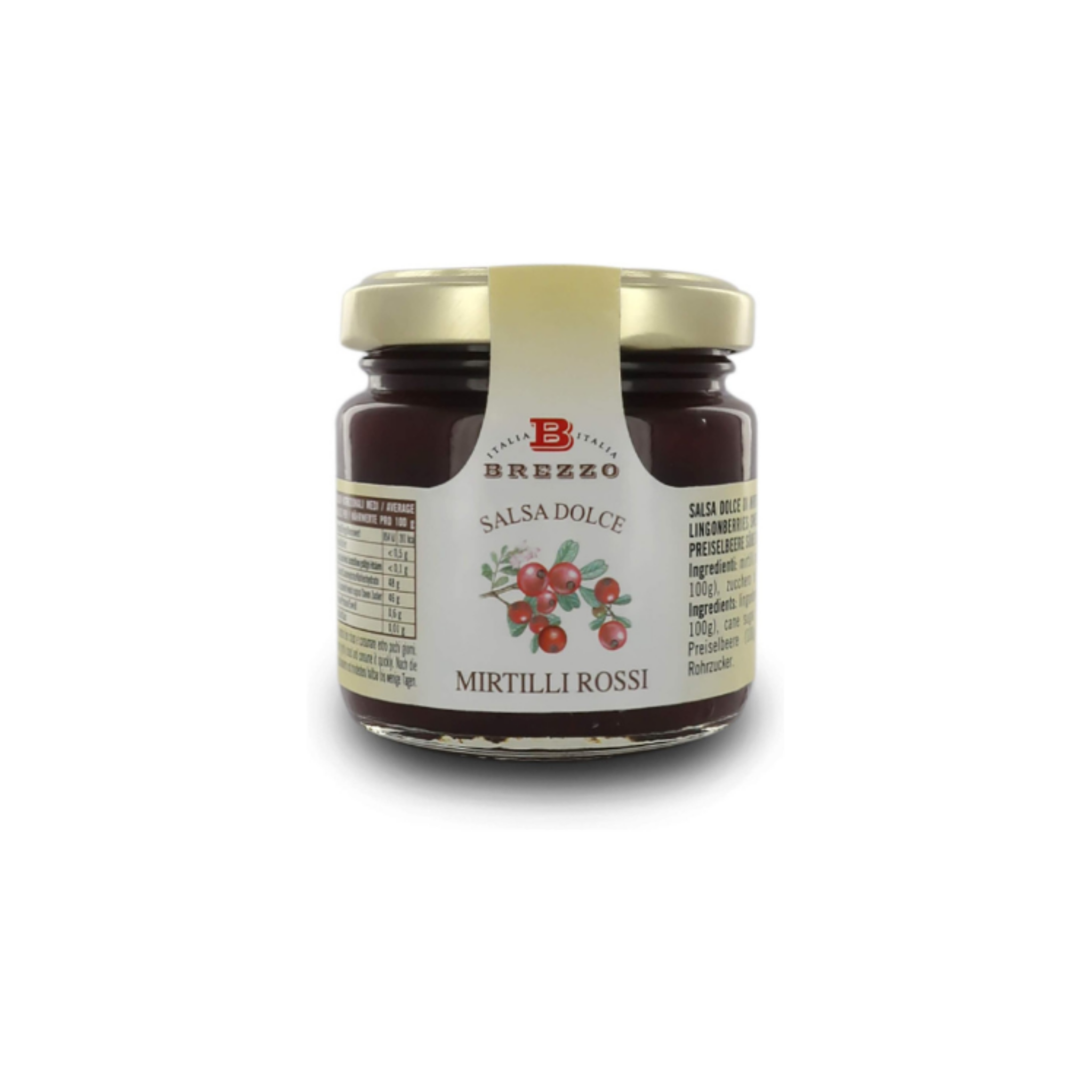 SALSA DOLCE DI MIRTILLI ROSSI 110G