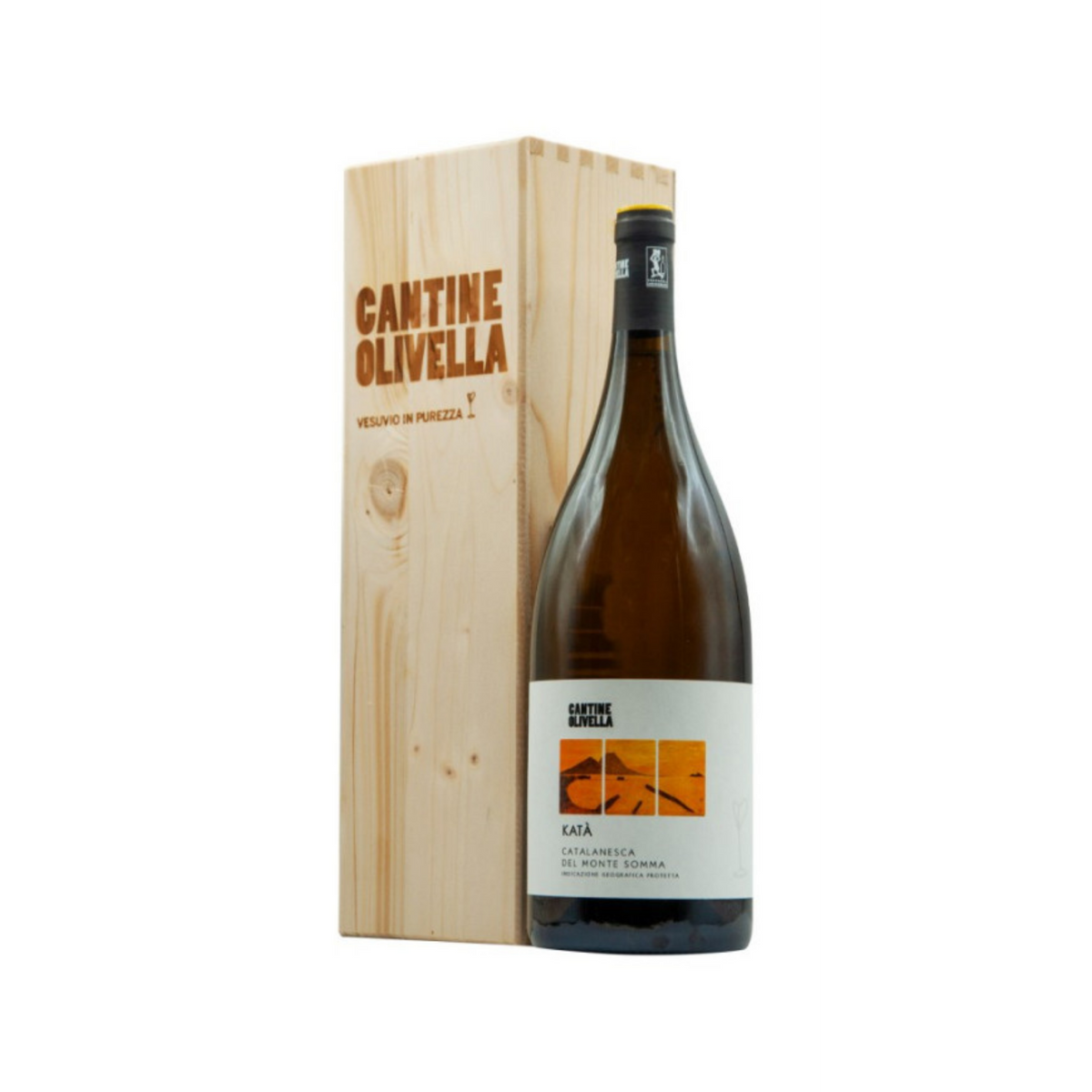 CANTINE OLIVELLA KATA' CATALANESCA DEL MONTE SOMMA 2025 1,5 LT CASSA LEGNO