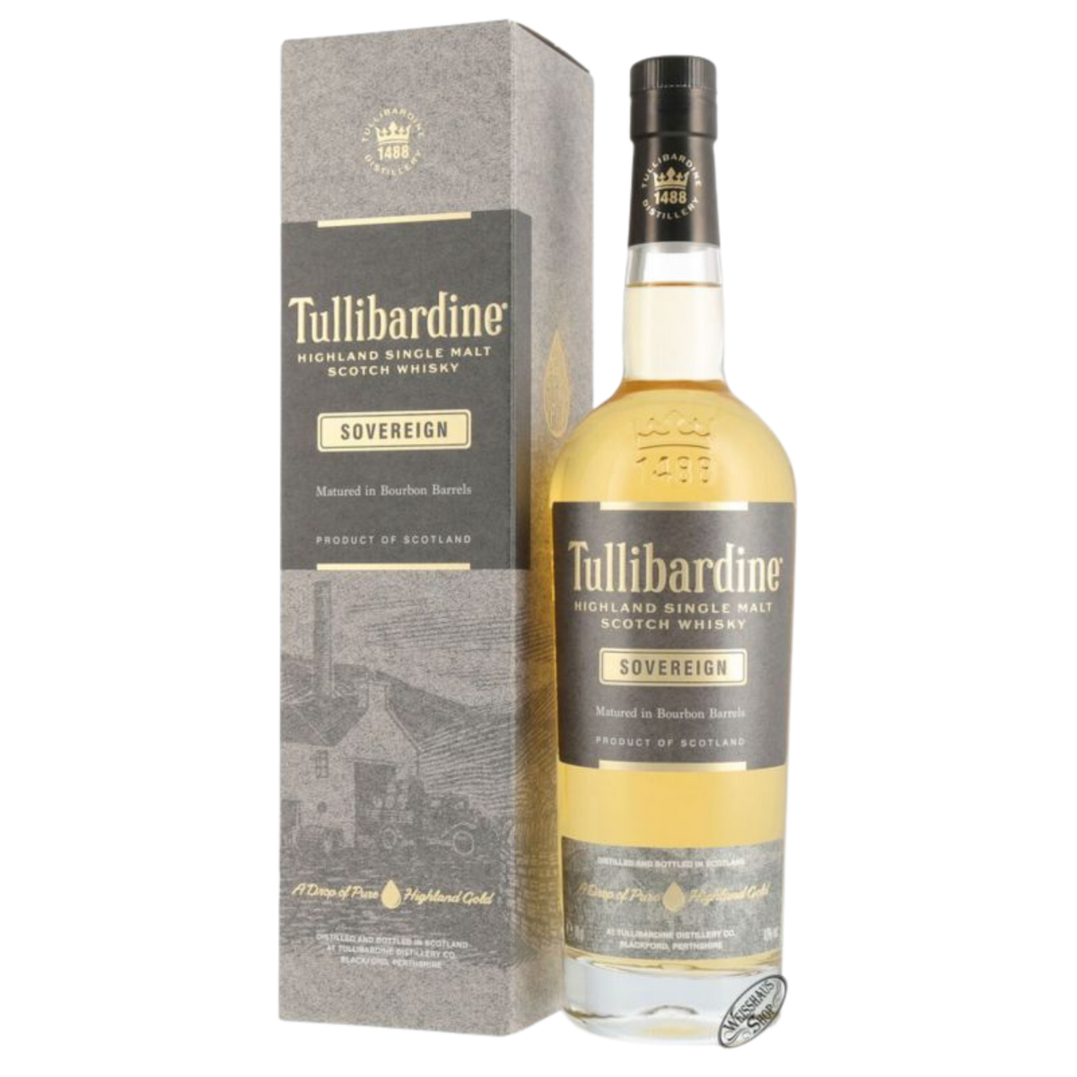 TULLIBARDINE SINGLE MALT SCOTCH WHISKY SOVEREING 0,70 LT ASTUCCIATO