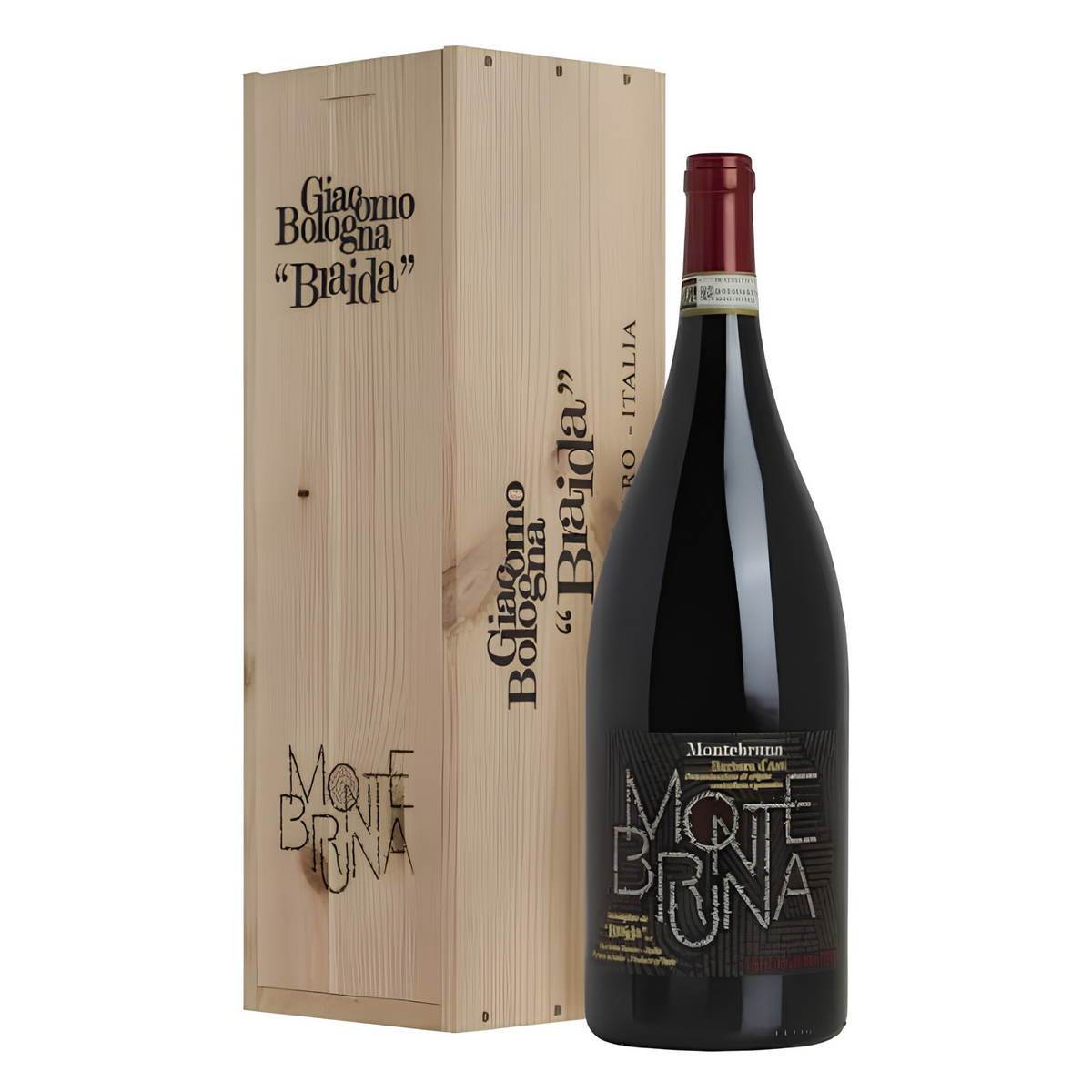 MONTEBRUNA BARBERA D' ASTI DOCG 2020 1,5 LT CASSA LEGNO