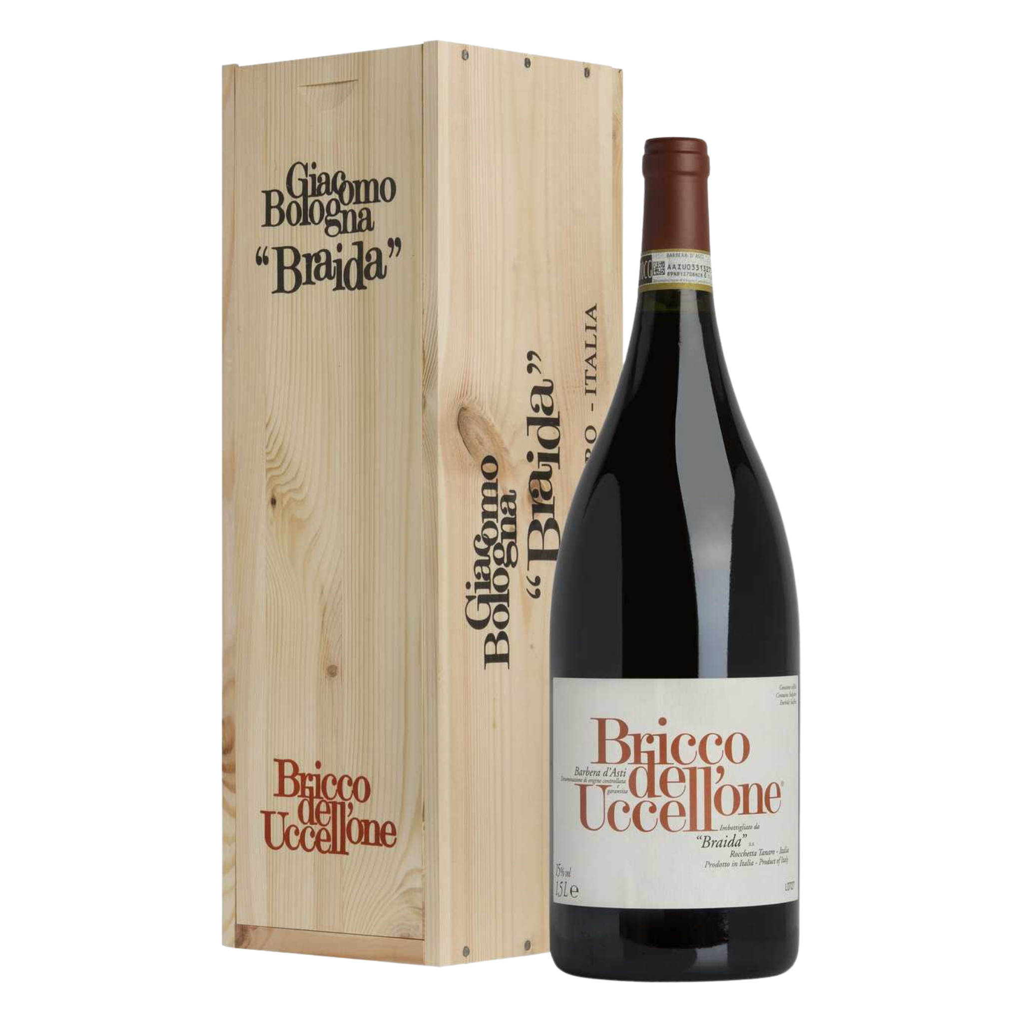 BRICCO DELL' UCCELLONE 2020 BARBERA D' ASTI DOCG 1,5 L CASSA LEGNO